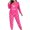 Hot Pink, variant on qucoqpe Womens Plus Size Pajama Sets Valentines Heart Print Long Sleeve Tops and Pants 2 Piece Lounge Sets Soft Sleepwear Cute Home Suit Set