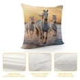 thumbnail image 4 of Fenyluxe Sunset White Horses Pillow Covers for Couch Sofa Indoor Outdoor Printed on Both Sides Summer Home Decor 1PC 12x12in, 4 of 5