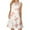 White Womens Summer Dress, variant on USSUMA Sundresses for Women Casual Summer Swing Pleated Short Mini Beach Dress Floral Print Plus Sun Dresses Sleeveless V Neck Dress Party Vacation