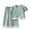 Green, variant on Edvintorg Girls Two Piece Outfits Sets Crewneck Short Sleeve Loose Fit Lightweight Button Up Shirt and Pant Size 1-15