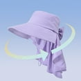 thumbnail image 4 of CENL Hat women's sun protection visor shawl with ponytail hole fisherman hat, 4 of 9