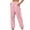 Pink, variant on Lindreshi Cargo Pants Women Women Casual Trousers High Waist Drawstring with Multi-Pockets Long Pants