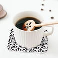 thumbnail image 5 of KLL Drink Coasters Set Square of 4,PU Leather Absorbent Coasters Set Decorative Coffee Cup Coasters Housewarming Gift for Home Decor-Cute Panda, 5 of 5
