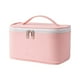 thumbnail image 5 of Neceser de maquillaje, capacidad, sintética, neceser, estuche de almacenamiento portátil, neceser, neceser para mujeres, niñas, Rosado Macarena Bolsas de maquillaje, 5 of 8