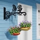 thumbnail image 3 of Metálicos para Plantas de 25 cm - Colgadores de Pared Decorativos con Diseño de Mariposa para Uso en Interiores y Exteriores - 2 Soportes para Colgar, 3 of 9