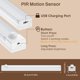 thumbnail image 3 of Luz LED con sensor de movimiento DWEPTU de 30 cm, recargable por USB, paquete de 2, 3 of 8