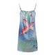 thumbnail image 5 of Txlixc - Vestido informal suelto para mujer, diseño de tinta, floral, con tirantes de tortuga, para playa, verano Txlixc  Sexy, 5 of 6