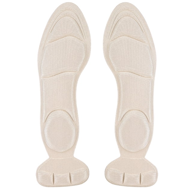 Plantillas de masaje suaves y cómodas, plantilla para zapatos con esponja, cojín de inserción para zapatillas, Color de piel (1 par)