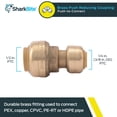 thumbnail image 2 of Acoplamiento reductor SharkBite U050LFA 1/4 «x 1/2" Latón, 2 of 5