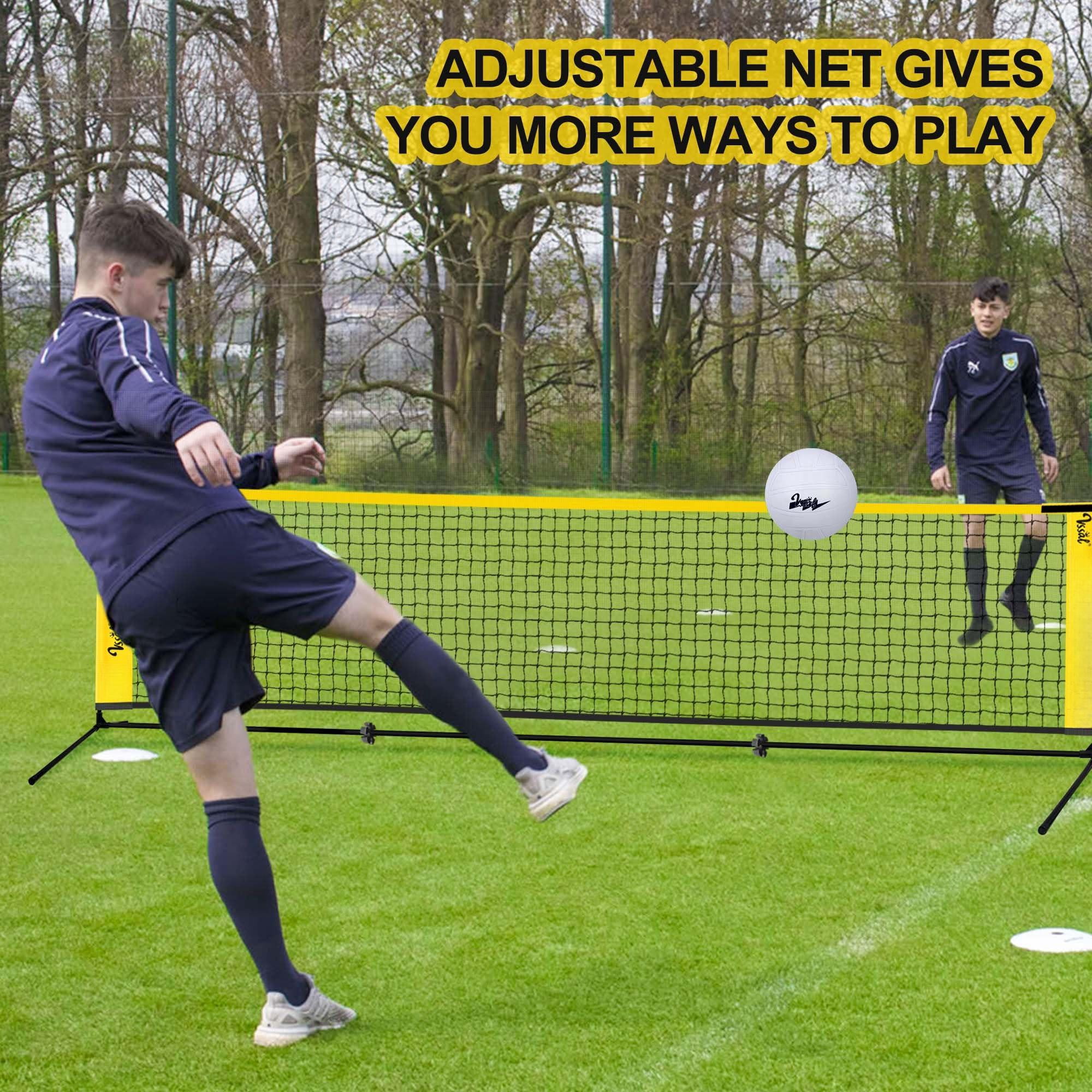 3-in-1 Portable Badminton  Volleyball & Pickleball Net Set For Adults Adjustable Height 34"-7 Ft Backyards Or Beach Outdoor Sports Combo With Carry Bag Rackets Paddles Balls