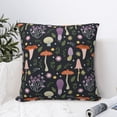 thumbnail image 4 of Pofeuu Mushrooms Print Double-sided plush pillowcase Square Throw Pillow Covers Pillows Cover for Living Room Bedroom Sofa Couch Cushion Cover（No pillow core）-26"x26", 4 of 7