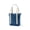 Denim Blue, variant on Medium 5 Pocket Zip Top Long Handle Canvas Tote Bag