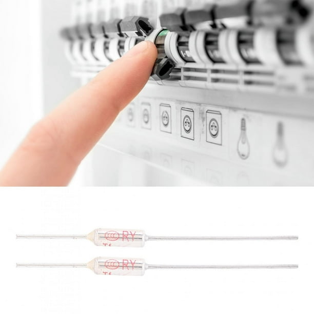 Fusible térmico de carcasa metálica de 10 piezas, corte de 250 V CA, 10 A, fusible de temperatura TF 72-250 ℃ 115 ℃