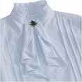 thumbnail image 3 of Mens Vampire Shirt, Pirate Victorian Gothic Medieval Steampunk Ruffle Blouse, 3 of 5
