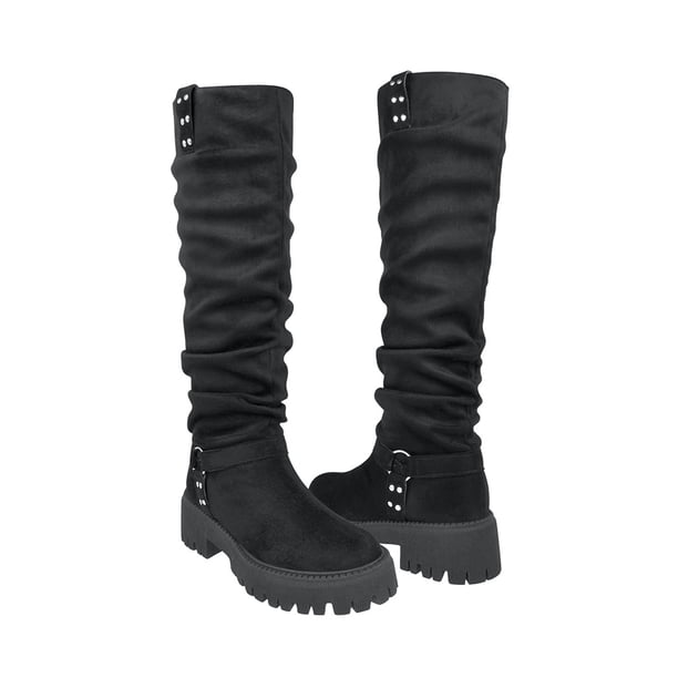 BOTAS STYLO MUJER 4511 SUEDE NEGRO