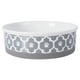thumbnail image 1 of DII Pet Bowl Lattice Gris Grande 7.5dx2.4h Design Imports CAMZ37256, 1 of 2