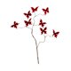 thumbnail image 3 of Arreglo floral con ramas de mariposas artificiales, decoración con tallos de ramas simuladas Rojo, 3 of 9