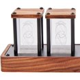thumbnail image 4 of RGB Nixie Tube Clock LED Nixie Tube Clock Tube Clock Vintage nixie Desktop Clock Alarm Clock Glow Tube Decor, 4 of 7