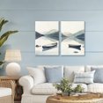 thumbnail image 2 of Stupell Industries Silent Mountain Shore 2 Piece Canvas Wall Art Set design by Mona Grace, 36 x 24, 2 of 7