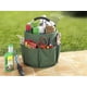 thumbnail image 4 of Cesta para Almacenar Productos de Limpieza, Con 6 espacios de almacenamiento y gran compartimento central, Plegable para ocupar poco espacio, Con asa de transporte, Verde, 4 of 5