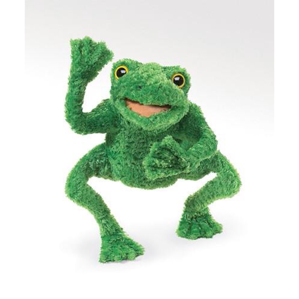 Folkmanis Frog, Long Legged Hand Puppet 2956