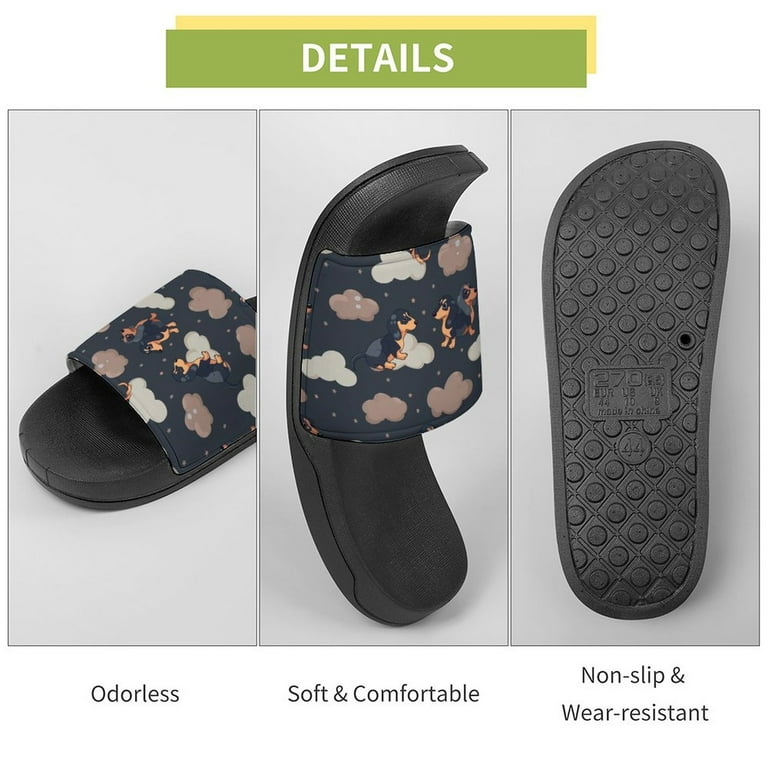 JINGDS Dachshund Dogs With Clouds-77 Slides for Men/Women, Waterproof Bathroom Shower Slippers, Non Slip Sandals for Indoor Outdoor - Walmart.com JINGDS Dachshund Dogs With Clouds-77 Slides for Men/Women, Waterproof Bathroom Shower Slippers, Non Slip Sandals for Indoor Outdoor - Walmart.com
