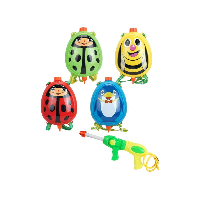 Water Gun Red Mundo Toys Backpack Water Blaster for Kids 3 Years