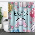 thumbnail image 5 of S Easter Shower Curtain With Digital Print, Waterproof Fabric And Hook Set For Bathroom Partition, No-Drilling Installation, 0.44 Lb, 5 of 6