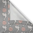 thumbnail image 5 of Ambesonne Animals Grommet Curtain, Cartoon Flora Fauna, 50" x 96", Pale Pink Pale Grey, 5 of 6