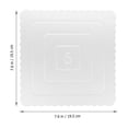 thumbnail image 2 of Homoyoyo 10Pcs 6 Inch White Paper Cake Drum Thick Sturdy Square Cake Boards for Party Baking Display, 2 of 6