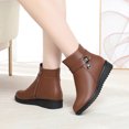 thumbnail image 6 of Bnwani Womens Boots Winter Zipper Ankle Warm Outdoor Proof Comfortable Snow Boot Brown Size 5.5, 6 of 7