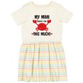 thumbnail image 3 of Inktastic Mimi Loves Me Grandson Girls Toddler Dress, 3 of 5