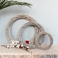 thumbnail image 2 of 1 Pcs Christmas Rattan Ring Wreath Wicker Vine Hanging Wedding Wreath DIY Craft Wedding Home Window Door Ornaments Party Decor, 2 of 5