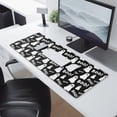 thumbnail image 2 of Long Mouse Pads for Desk,Halloween Ghost Boo Pattern Desk Mats on Top Of Desks, Desk Mouse Pad Extra Large with 3mm Non-Slip Base and Stitched Edge for Gaming,Office,Work,Home 31.5x11.8in, 2 of 5