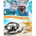 thumbnail image 3 of Greatever Snorkeling Gear for Adults, Dry-Top Snorkel Mask, 180° Panoramic View, Anti-Fog Tempered Glass, 3 of 6
