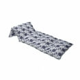 thumbnail image 4 of Dahlia Flower Floor Pillow Lounger Cover, Dotted Digital Paint of Dahlia Botanical Curved Rolled Wild Ray Blunts Design, Nap Mat Printed Fabric Case for 5 Pillows, 88" x 36", Blue White, by Ambesonne, 4 of 5