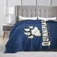 thumbnail image 4 of Quinnipiac University Logo Ultra-Soft Micro Fleece Blanket Soft Comfortable Flannel Blanket Available for Bed Couch Living Room, 4 of 6