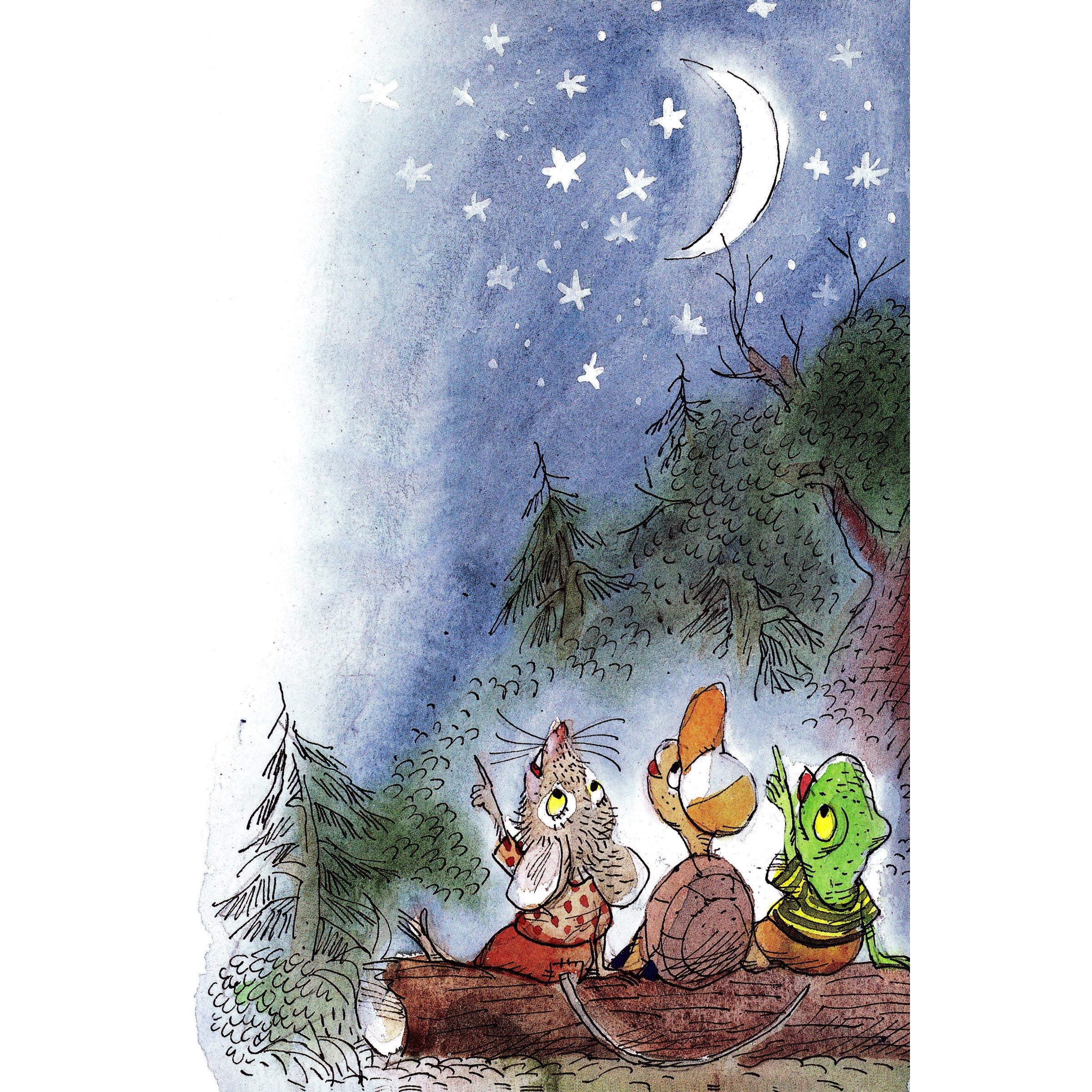 Marmont Hill "Look at the Stars" by Curtis Painting Print on Canvas