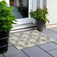 thumbnail image 6 of Addison Rugs Chantille Indoor/Outdoor Transitional Circles Taupe Washable Rectangle Rug, 1'8" x 2'6", 6 of 6