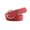 Red, variant on Women Belt Solid Color Wide Anti-break Adjustable Multi Small Holes Match Clothes Alloy Buckle Smooth Dress Waistband Clothes Accessory