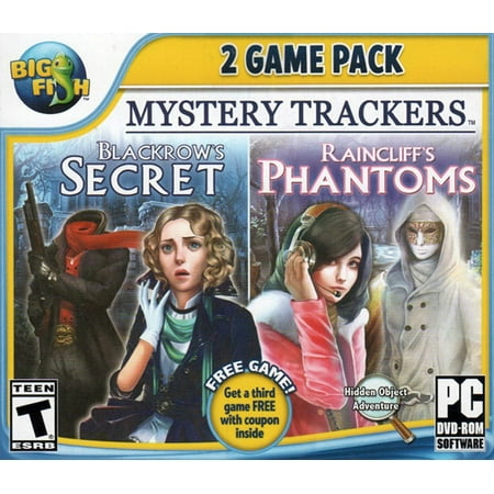 Mystery Trackers Blackrow's Secret & Raincliff's Phantoms Hidden (PC DVD), 2 Pack