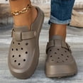 thumbnail image 2 of Rokment Womens Wide Width Clogs Orthopedic Arch Support Garden Shoes Waterproof Non Slip Closed Toe Backless Slippers Comfortable Beach Barefoot Water Sandals Brown Size 7, 2 of 7