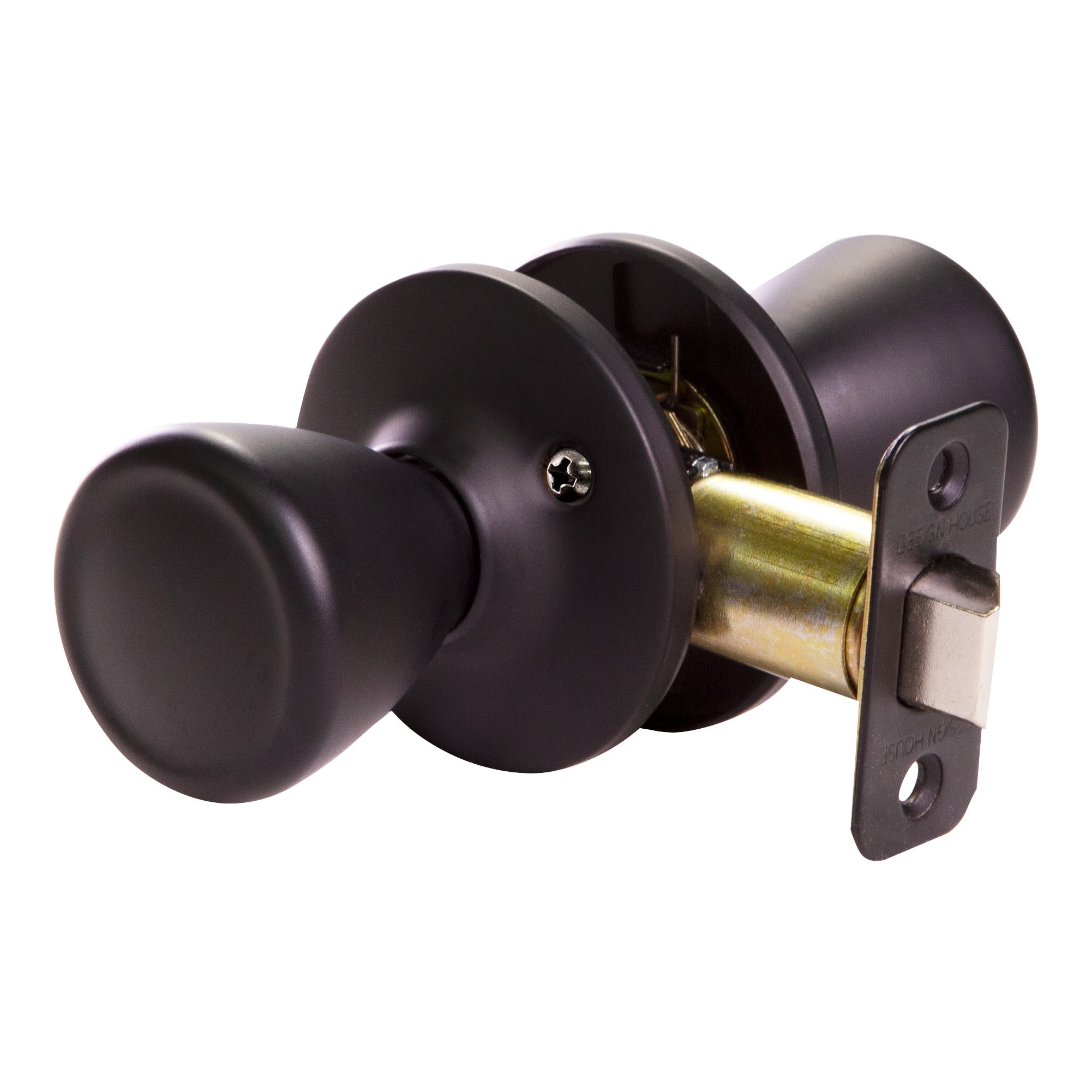 Design House WM677925 Tulip Passage Hall and Closet Door Knob Matte Black