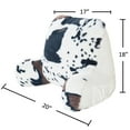 thumbnail image 6 of Home Soft Things DO-IT-YOURSELF Cows Flowers Faux Fur Bedrest Pillow, Medium Size 20" x 18" x 17", 6 of 9