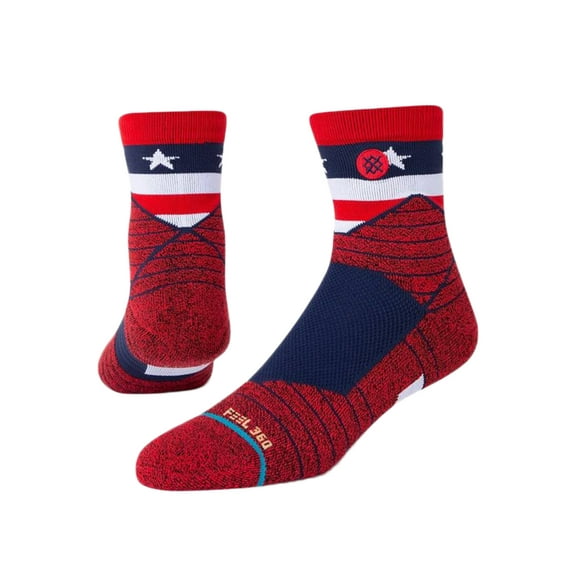 Stance Feel 360 - American QTR Ankle Socks L