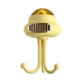 thumbnail image 1 of Ventilador de cochecito de bebé con forma de pulpo de dibujos animados y cabeza móvil con música, pequeño ventilador de escritorio con carga USB y luz, 1 of 3