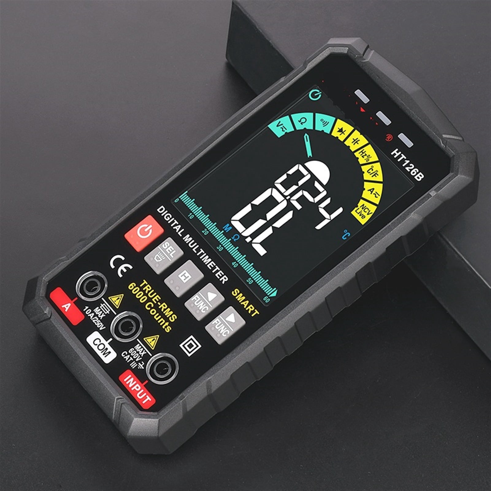 5th Generation Multimeter Digital Professional AC DC TRMS Voltage Current Ohm 60mF Hz DIY Electrician Meter Tester ,Precise Measurements