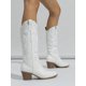 thumbnail image 4 of Embroidered Pointed Toe Slip-on Winter Mid-calf Block Heel Western Boots, 4 of 4