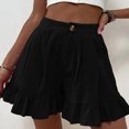 thumbnail image 1 of Vedolay Workout Shorts Shorts for Women Soft High Waisted Flowy Shorts with Pockets,Black XL, 1 of 4