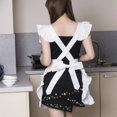 thumbnail image 5 of Delantal de cocina para Cosplay, delantal para ayudante en limpieza blanco Retro, delantal de princesa, uniforme de trabajo de estilo clásico británico, 5 of 5